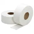 Ability One Toilet Paper Roll, Skilcraft, Jumbo Core, 1 Ply, 3 3/8" Core Dia., PK 12