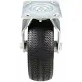 Marastar Light Duty, Swivel Plate Caster with Flat-Free Wheels; 275 lb. Load Rating, 8" Wheel Dia.