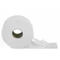 Tough Guy Toilet Paper Roll: 2 Ply, Continuous Sheets, 750 ft Roll Lg, 9 in Roll Dia., 12 PK
