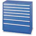 Lista Stationary Counter Height Modular Drawer Cabinet, 7 Drawers, 40-1/4"W x 22-1/2"D x 41-3/4"H