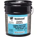 DAP Contact Cement: Weldwood Landau Top and Trim, Gen Purpose, 5 gal, Can, Tan, Water-Resistant