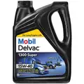 Mobil Conventional Diesel Engine Oil, 1 gal. Jug, SAE Grade: 15W-40, Brown