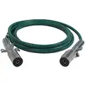Phillips 15 ft. Single Pole Liftgate Cord, Straight, 4 AWG, Metal Plugs, Green