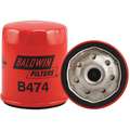 Spin-On Oil Filter, Length: 3-17/32", Outside Dia.: 3", Micron Rating: 5