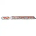 Bosch T118B 3-5/8 in., T-Shank Jig Saw Blade; Rigid for Straight Cuts, 11/14 TPI