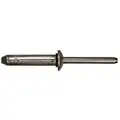 Gesipa Bulb-Tite Shaveable 3/16" Diameter Rivet, Aluminum Body/Aluminum Mandrel, Grip Range 0.05-0.375", 500 PK