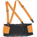 Elastic Back Support with Stay, 9-1/4" Width, 2XL, Hi-Visibility Orange