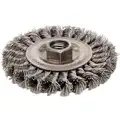 CAI Approved 8 Crimped Wire Wheel Brush 1-5/8 Bristle Trim Length Arbor Hole Mounting 0.014 Wire Dia 1 EA