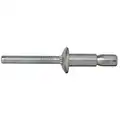 Imperialbolt Button Head Structural Rivet 1/4" Diameter, Steel Body/Steel Mandrel, Grip Range 0.0875-0.375", 100 PK