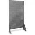 Louvered Floor Rack with 0 Bins, 36-3/16"W x 13-1/2"D x 66-3/8"H, Number of Sides: 1