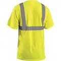 Occunomix T-Shirt: ANSI Class 2, 3XL, Yellow, U, Short, T-Shirt Shirt, Polyester, 1 Pockets, Yellow