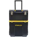 Stanley Rolling Tool Box Set: 18 1/2 in Overall W, 11 5/8 in Overall Dp, 24 5/16 in Overall Ht