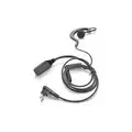 Earphone Connection Earhook Lapel Microphone: 1 Wires, Black, 26 in Cord Lg