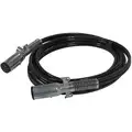 Phillips 12 ft. Dual Pole Liftgate Cord, Straight, 2 AWG, Metal Plugs, Black