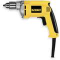 Dewalt 1/4" Electric Drill, 6.7 Amps, Pistol Grip Handle Style, 0 to 4000 No Load RPM, 120VAC