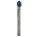 5/16" D X 2-1/4" L 3-Flat, Solid Carbide, Uncoated Finish, 3/16" Shank Dia.
