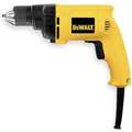 Dewalt 3/8" Electric Drill, 6.7 Amps, Pistol Grip Handle Style, 0 to 1250 No Load RPM, 120VAC