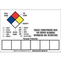 Label, Vinyl, English, NFPA Right to Know Hazardous Chemical, Black/Blue/Red/Yellow/White