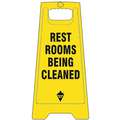A-Frame, Sign Header RestRoom, Rest Rooms Being Cleaned, Number of Printed Sides 2, Plastic