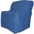 Cotton Poly Blend Furniture Cover, Blue, 45"L x 37"W
