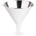 Plews-Lubrimatic Utility Tin Funnel, Tin Coated Steel, 32 oz. Total Capacity, 7-1/2" Length