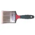 3" Flat Sash Synthetic Bristle Paint Brush, Firm, for All Paint & Coatings, 1 EA