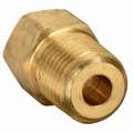Male Connector: For 5/16 in Tube OD, 1/4 in Pipe Size, Inverted Flare x MNPT, 1 in Overall Lg, 10 PK