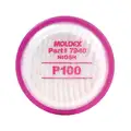 Moldex Filter: P100, Magenta Color, Moldex 7000 Series/Moldex 7800 Series/Moldex 9000 Series, Bayonet, 2 PK