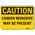 Lyle Recycled Aluminum Chemical Identification Sign with Caution Header, 7" H x 10" W