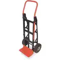 Dayton Composite Hand Truck, 600 lb. Load Capacity, Continuous Frame Flow-Back, 15" Noseplate Width