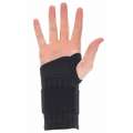 Condor Wrist Support: Ambidextrous, S Ergonomic Support Size, Black, Fits 5-1/2 to 6-1/2 in, Elastic
