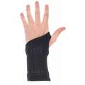 Condor Wrist Support: Ambidextrous, XL Ergonomic Support Size, Black, Fits 7-1/2 to 8-1/4 in
