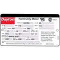 Dayton 3 HP High Torque Farm Duty Motor,Capacitor-Start,1740 Nameplate RPM,230 Voltage,Frame 184T