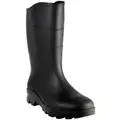 Talon Trax Rubber Boot: Non-Metallic/Oil-Resistant Sole/Plain Toe/Waterproof, Rigid Plastic, PVC, Black, 1 PR