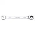 Westward 10mm, Ratcheting Combination Wrench, Metric, Full Polish Finish, Number of Points: 12