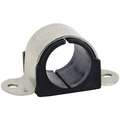 Surface Mounted 2 Hole Cushioned Clamp, Stainless Steel Type 304