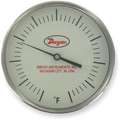 Dwyer Instruments GBTB56061 Dial Thermometer; 5 in. Dial, 50 deg. F to 300 deg. F, 6 in. Stem Length