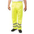 Reflective Safety Over Pants: ANSI Class E, 2XL ( 33", Green, Polyester, Elastic, 2 Pockets