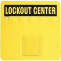 Brady Lockout Board: Unfilled, 0 Components, 14 in H, 14 in Wd