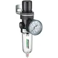 Filter-Regulator: 1/4 in NPT, 14 cfm, 5 micron, 5 psi to 125 psi, 150 psi Max Op Pressure