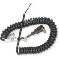 10 ft. Coiled Power Cord with SJT NEC Cord Designation, 16/2 Gauge/Conductor, and 13 Max. Amps