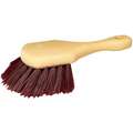 Tough Guy Utility Brush: Stiff, Plastic, 4 1/2 in Brush Lg, 8 1/2 in Handle Lg, 4 1/4 in Head Wd