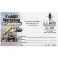 Jj Keller Wallet Card: Wallet Card, Forklift Safety, Forklift Safety for Construction, 50 PK
