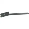 Scratch Brush: Nylon Bristles, Plastic Handle, 1 7/8 in Brush Lg, 6 1/2 in Handle Lg, 5 PK