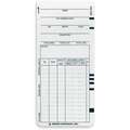 Time Cards, Payroll Card Type, Records Weekly, Bi-Weekly, 7-1/4" Height, 3-1/2" Width
