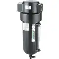 Compressed Air Filter: Particulate, 1 in NPT, 5 micron, 425 cfm, 250 psi Max Op Pressure