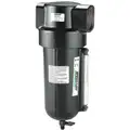 Compressed Air Filter: Particulate, 1 1/2 in NPT, 5 micron, 425 cfm, Metal Bowl
