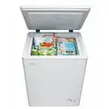 Danby Freezer: 3.8 cu ft. Freezer Capacity, 33 in Overall H, 24 7/8 in Overall W, White