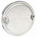 Raco Electrical Box, Round Ceiling Pan, Number of Gangs 2, Galvanized Zinc, 1/2" Nominal Depth
