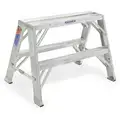 Werner 2-Step, Aluminum Work Stand with 300 lb. Load Capacity and 24" Top Step Height